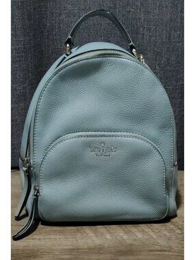 Kate Spade Light Blue Small Leather Backpack Bag Versatile *Please Read*